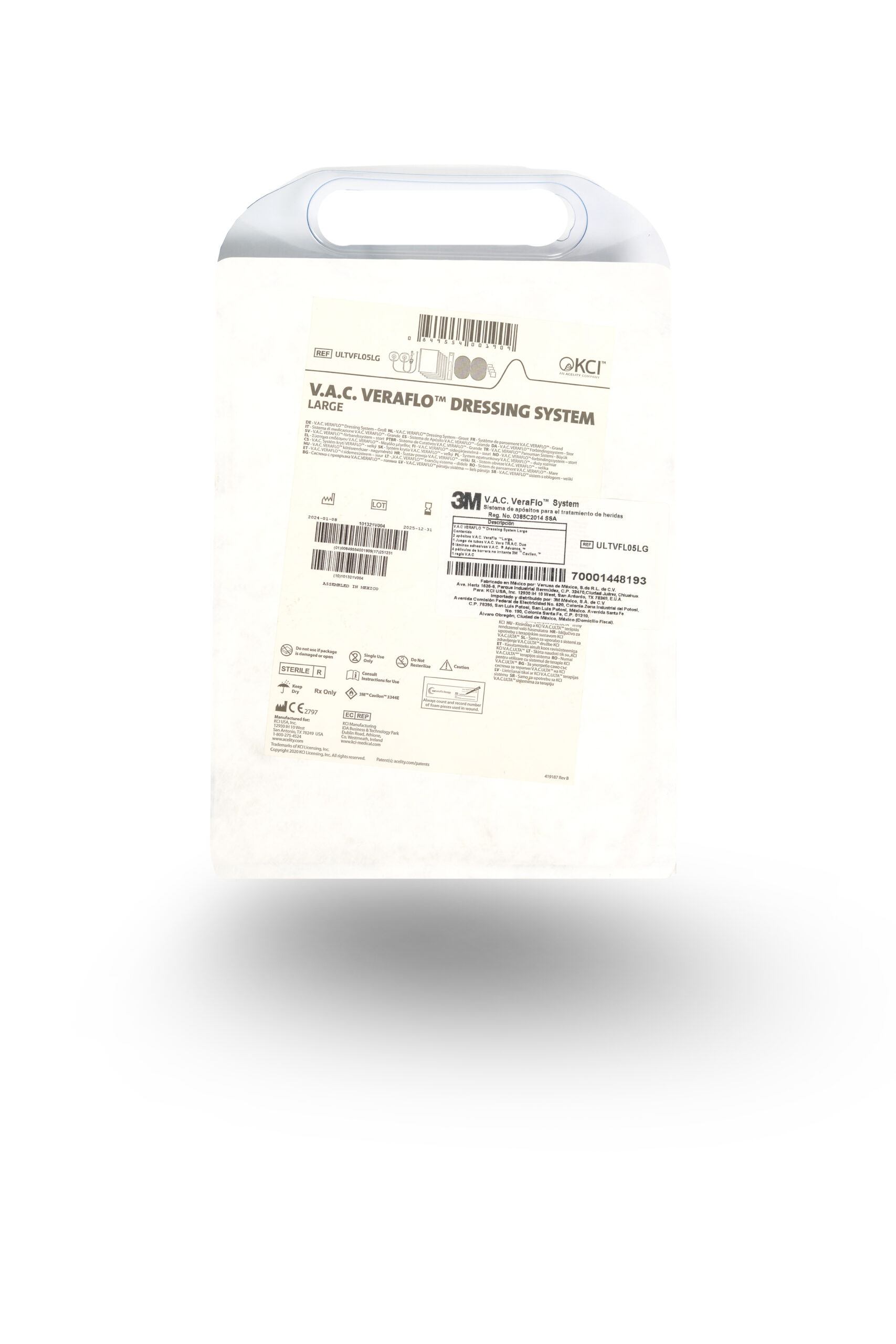 Veraflo Large Dressing- 25.6 x 15 x 1.6cm - Imagen 2